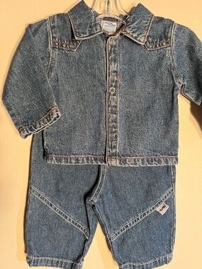 Vintage Charlie Rocket Kids Denim 2 piece set. - Blue Wash​